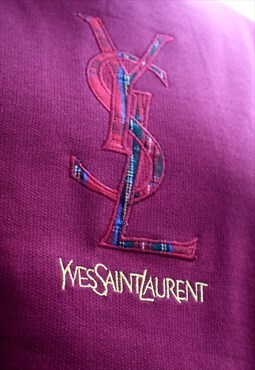90s Vintage Nos rare Yves Saint Laurent big logo sweatshirt 