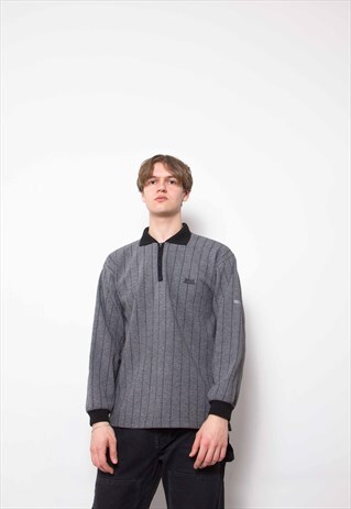 VINTAGE 90S HUGO BOSS POLO SWEATSHIRT ID:3347