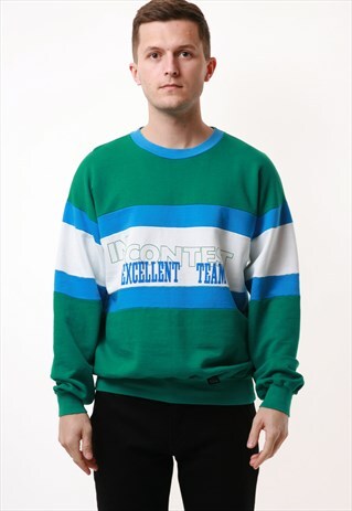 90S VINTAGE OLDSCHOOL TRIGEMA COTTON/V SWEATSHIRT 16483