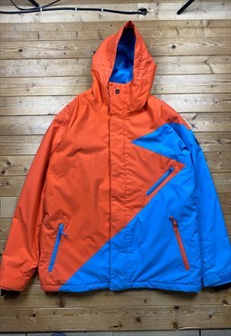 Vintage Quiksilver sawtooth blue & orange jacket large 