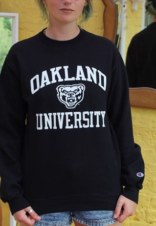 VINTAGE USA OAKLAND UNIVERSITY VARSITY SWEATSHIRT SIZE SMALL