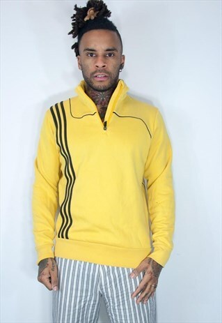 EMBROIDED ADIDAS ZIP SWEATSHIRT
