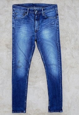 Vintage Levi's 510 Jeans Slim Skinny Fit Blue Men's W32 L34