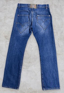Vintage Rare Levi's Jeans Two Horse Brand Blue Denim W32 L32