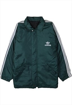 Vintage 90's Adidas Windbreaker Sportswear Full Zip Up Green