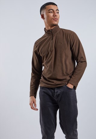 VINTAGE THE NORTH FACE 1/4 ZIP FLEECE SWEATSHIRT