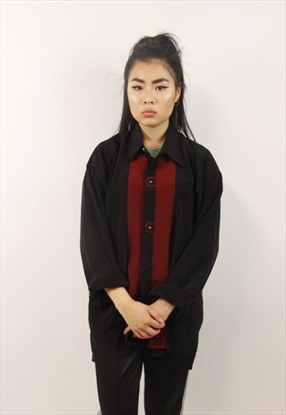 VINTAGE BLACK STRIPED SHIRT