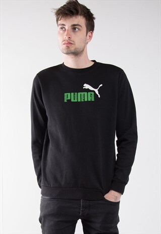 BLACK 90'S PUMA SWEATSHIRT