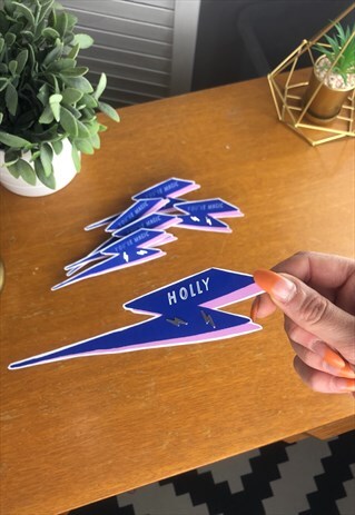 PERSONALISED LIGHTNING BOLT EARRINGS