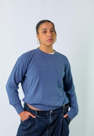 BLUE Y2KS POLO RALPH LAUREN KNIT SWEATSHIRT