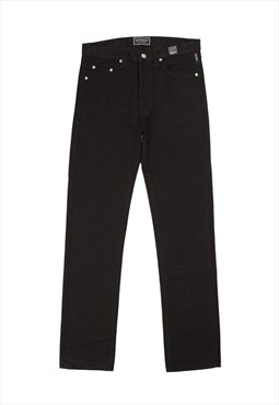 Vintage 90s Versace cotton black trousers