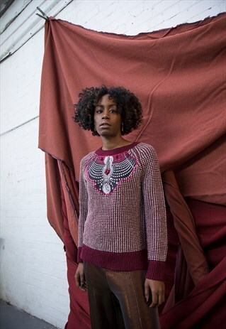 CUSTOMISED - ENCRUSTED 2 - KNITTED JUMPER