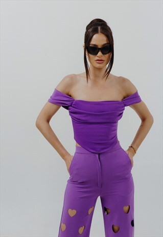 V is for violet corset