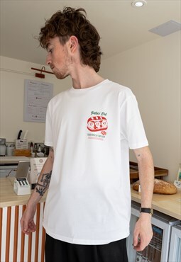Meatball Marinara Sub Unisex Graphic T-Shirt in White
