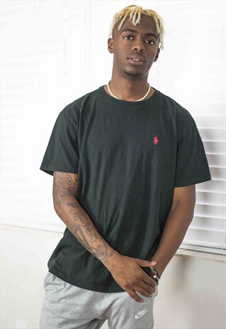 VINTAGE POLO RALPH LAUREN T-SHIRT LOGO 90S M 6.4