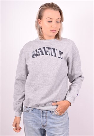 CHAMPION WOMENS VINTAGE SWEATSHIRT JUMPER XL GREY 90'S