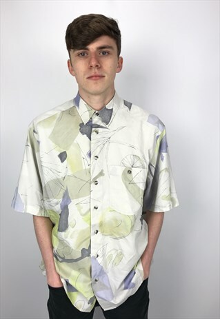 90S VINTAGE PATTERNED FESTIVAL SHIRT