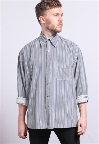 VINTAGE CORDUROY STRIPED SHIRT