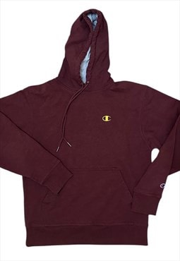 Mens vintage champion maroon pullover hoodie