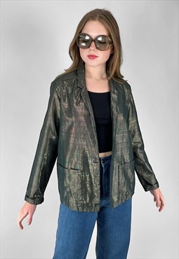 70's Chelsea Girl Black Gold Vintage Ladies Jacket