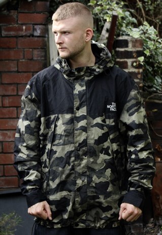 THE NORTH FACE CAMO MOUNTAIN PARKER JACKET XXL
