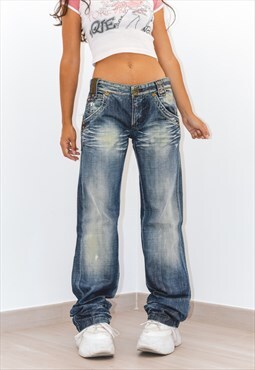 Deadstock Vintage Miss Sixty Y2k Baggy Low Rise Jeans