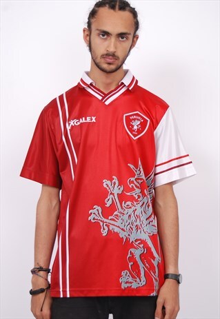 VINTAGE 98/99 PERUGIA HOME FOOTBALL SHIRT