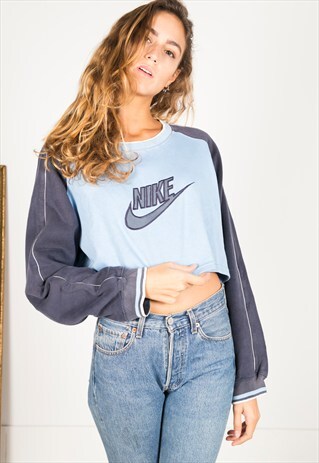 VINTAGE 90S NIKE CROP SWEATSHIRT/ R121