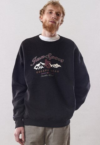 VINTAGE MENS JANSPORT ESCAPE GEAR LOGO SWEATSHIRT CREW NECK