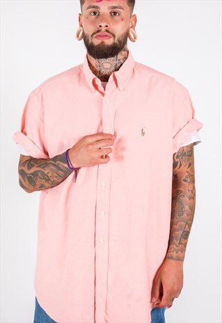VINTAGE 80 POLO RALPH LAUREN SHORT SLEEVE SHIRT / 4956