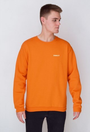 ORANGE DONUT (WHITE) SWEATSHIRT