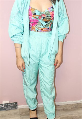 60'S ADIDAS MINT GREEN SHELL SUIT JACKET