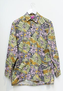 Vintage Unisex Oversized Bright Printed Shirt