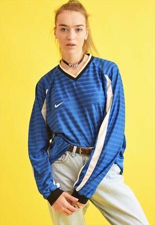 90'S NIKE ATHLEISURE VARSITY JERSEY OVERSIZED T-SHIRT TEE
