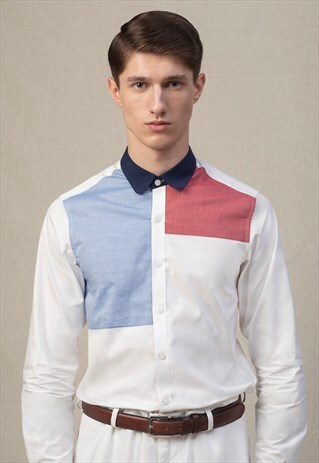 BETHNAL COLOUR BLOCK MENS SHIRT