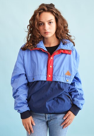 90'S RETRO SPORTS BOMBER PUFFER JACKET ANORAK