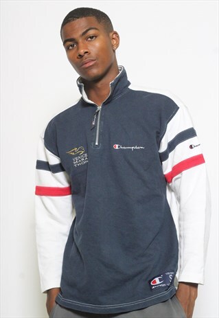 VINTAGE CHAMPION 1/4 ZIP SWEATSHIRT