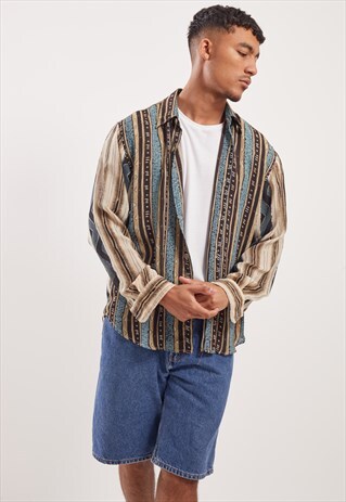 VINTAGE PATTERNED FESTIVAL LONG SLEEVE SHIRT