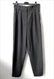 CLASSY GRAY HIGH RISE TROUSERS LADY S