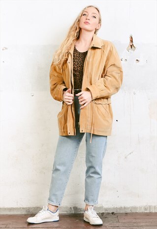 VINTAGE 80S SUEDE PARKA JACKET