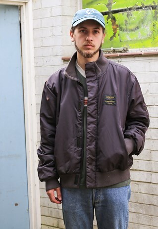 LIGHTWEIGHT PADDED LINING BOMBER FLIGHT JACKET