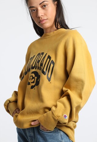 90S CHAMPION PRINTED COLUMBIA SWEATSHIRT
