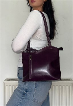 Pueple Leather Y2K Vintage Shoulder Bag