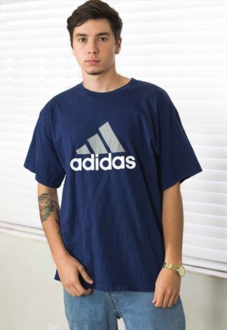 VINTAGE ADIDAS T-SHIRT LOGO 90S L 8.8