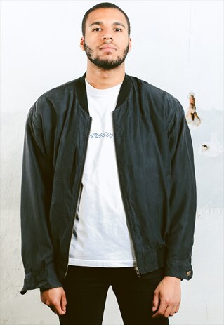 VINTAGE SILK BOMBER JACKET