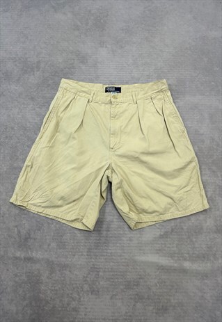 VINTAGE POLO RALPH LAUREN SHORTS BEIGE CHINO SHORTS 