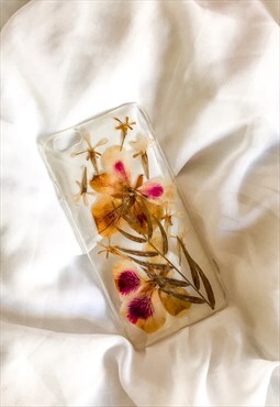 Pink Phone 6/6s Plus Phone Case with Real Pressed Flowers