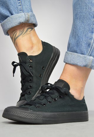 VINTAGE 90S CONVERSE BLACK OX SHOES PREPPY RETRO GRUNGE