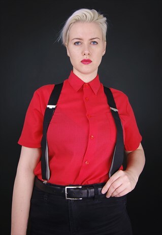 VINTAGE CLIP ON BRACES IN BLACK