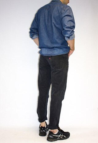 VINTAGE 80'S LEVI'S WORN IN BLACK LEVI JEANS
